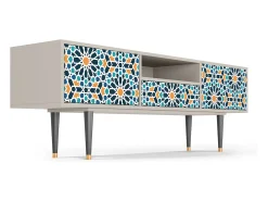 Móvel De Tv* Mueble de TV - 170х59х41 cm - T6 - Kaleidoscope, Areia Bege