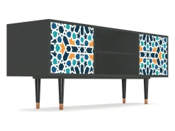 Móvel De Tv| Mueble de TV - 170х69х48 cm - T2 - Kaleidoscope, Antracite Cinza antracite