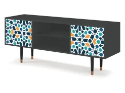 Móvel De Tv| Mueble de TV - 170х69х48 cm - T2 - Kaleidoscope, Antracite Cinza antracite