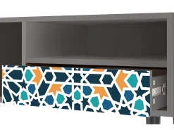 Sale Mueble de TV - 115х59х48 cm - T3 - Kaleidoscope, Cinza Cinzento