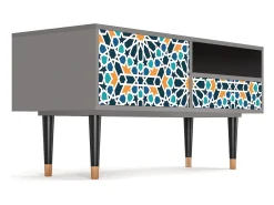 Sale Mueble de TV - 115х59х48 cm - T3 - Kaleidoscope, Cinza Cinzento