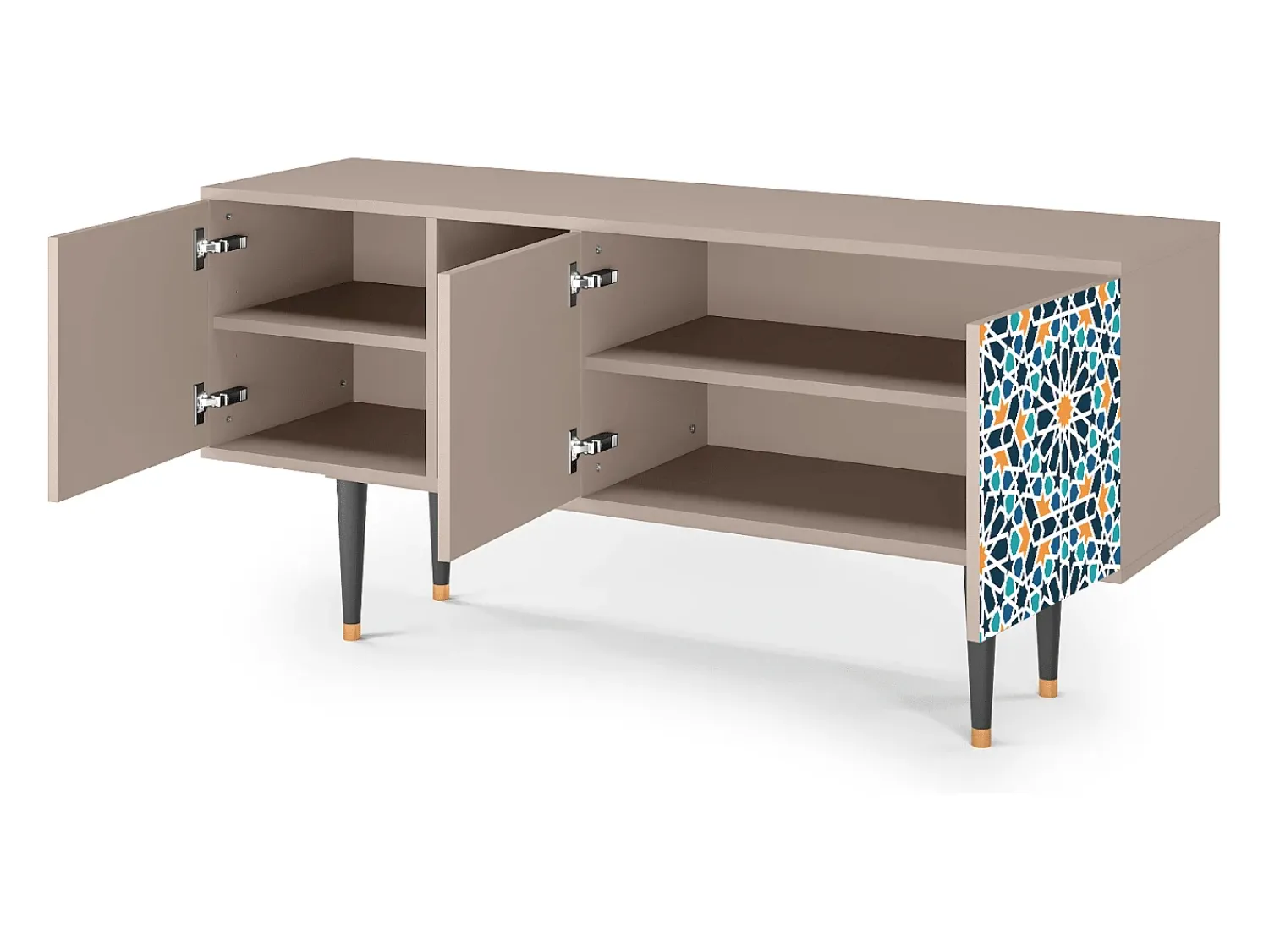 Mueble de TV - 150х69х41 cm - T5 - Kaleidoscope, Latte^ Móvel De Tv
