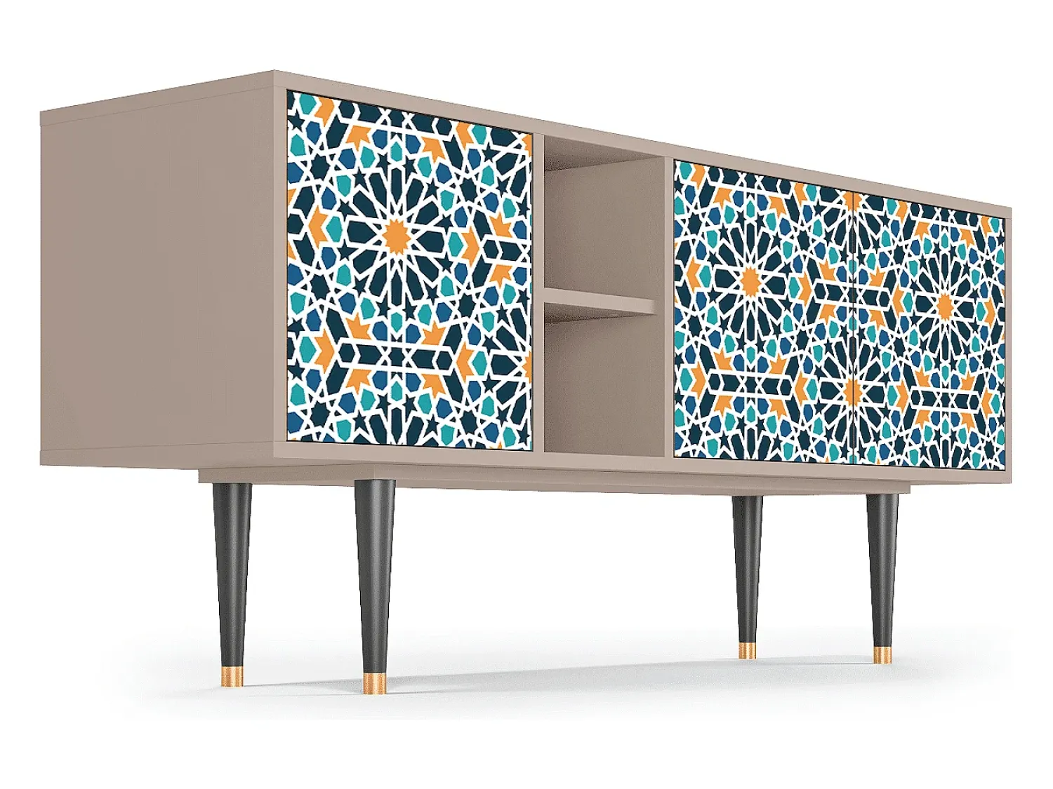 Mueble de TV - 150х69х41 cm - T5 - Kaleidoscope, Latte^ Móvel De Tv