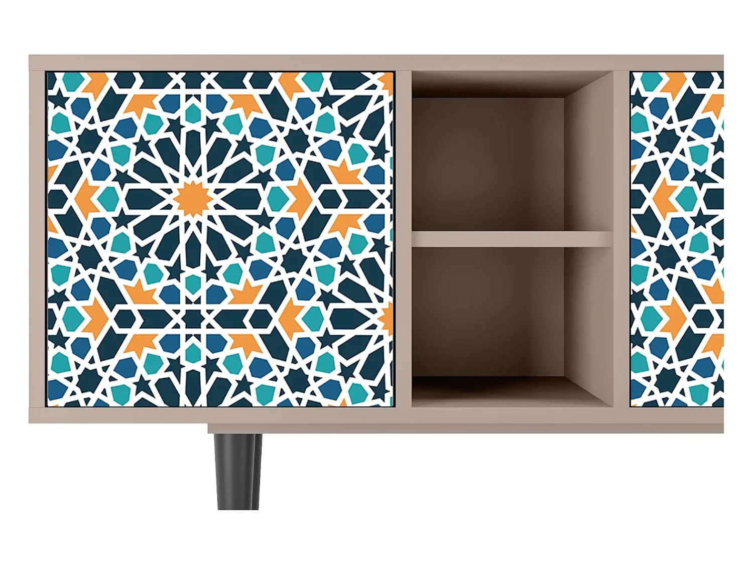 Mueble de TV - 150х69х41 cm - T5 - Kaleidoscope, Latte^ Móvel De Tv