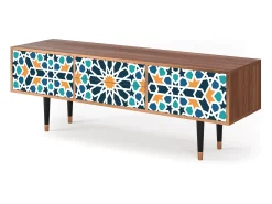 Móvel De Tv| Mueble de TV - 170х59х48 cm - T4 - Kaleidoscope, Nogueira Castanho