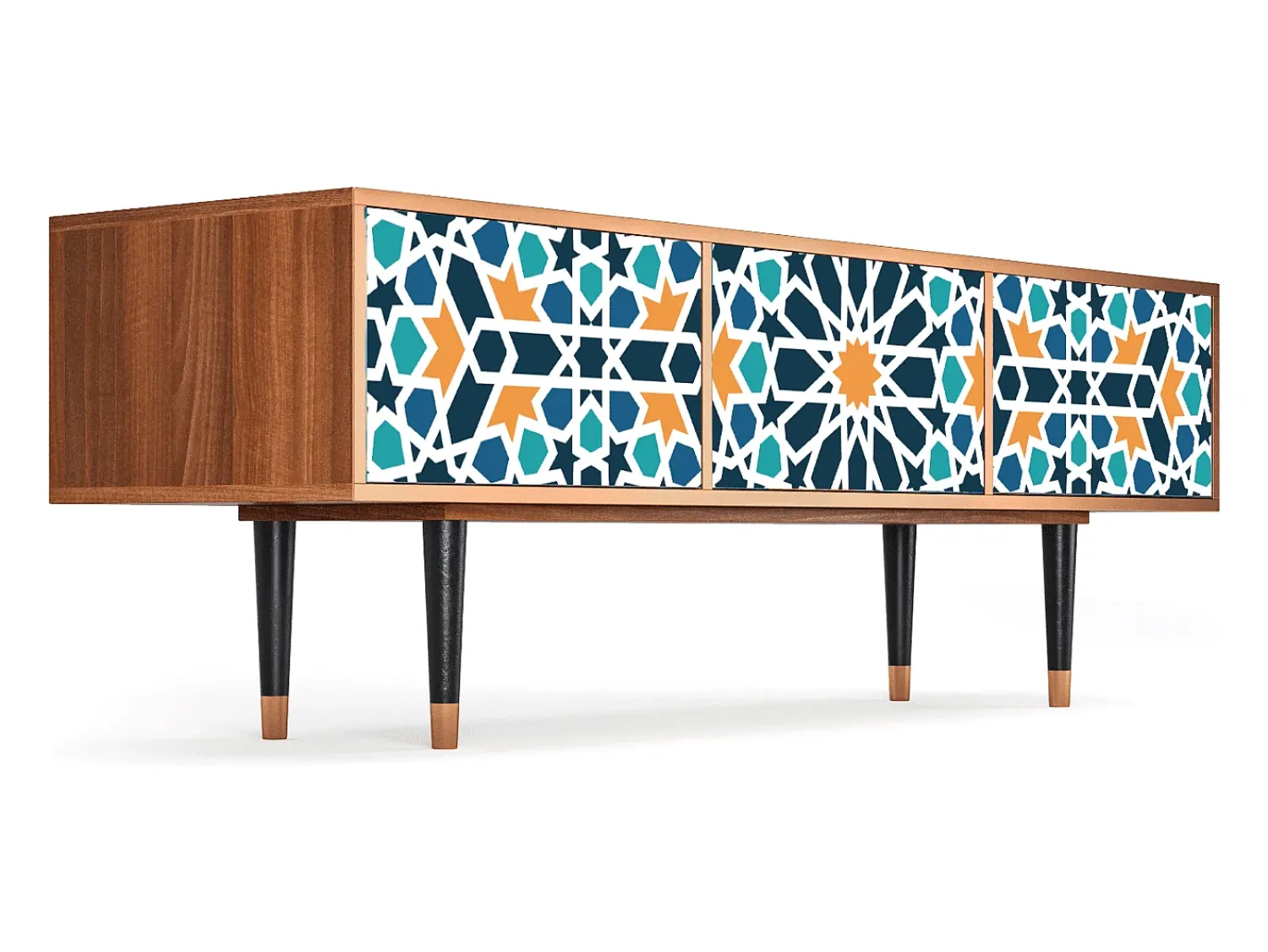 Móvel De Tv| Mueble de TV - 170х59х48 cm - T4 - Kaleidoscope, Nogueira Castanho