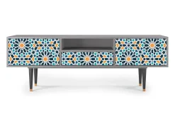 Móvel De Tv| Mueble de TV - 170х59х41 cm - T6 - Kaleidoscope, Cinza Cinzento