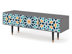 Discount Mueble de TV - 170х59х48 cm - T4 - Kaleidoscope, Cinza Cinzento