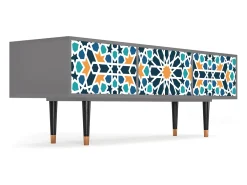 Discount Mueble de TV - 170х59х48 cm - T4 - Kaleidoscope, Cinza Cinzento