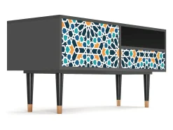 Móvel De Tv* Mueble de TV - 115х59х48 cm - T3 - Kaleidoscope, Antracite Cinza antracite