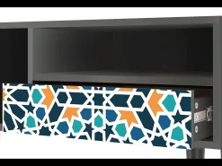 Móvel De Tv* Mueble de TV - 115х59х48 cm - T3 - Kaleidoscope, Antracite Cinza antracite