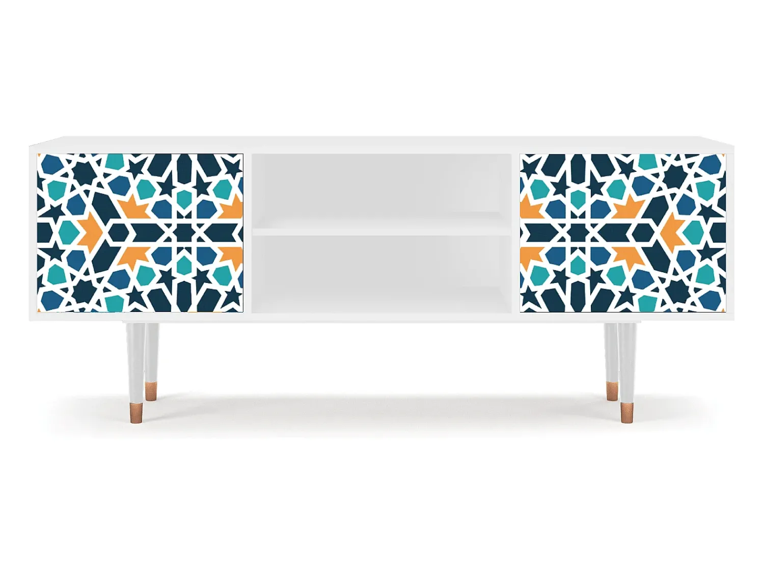 Discount Mueble de TV - 170х69х48 cm - T2 - Kaleidoscope, Branco Bege