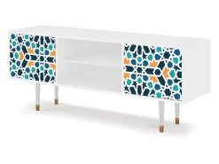 Discount Mueble de TV - 170х69х48 cm - T2 - Kaleidoscope, Branco Bege