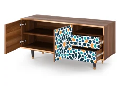 Mueble de TV - 125х56х41 cm - T7 - Kaleidoscope, Nogueira^ Móvel De Tv
