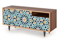 Mueble de TV - 125х56х41 cm - T7 - Kaleidoscope, Nogueira^ Móvel De Tv