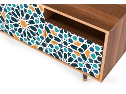 Mueble de TV - 125х56х41 cm - T7 - Kaleidoscope, Nogueira^ Móvel De Tv