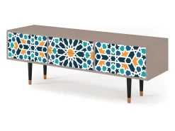 Clearance Mueble de TV - 170х59х48 cm - T4 - Kaleidoscope, Latte Bege