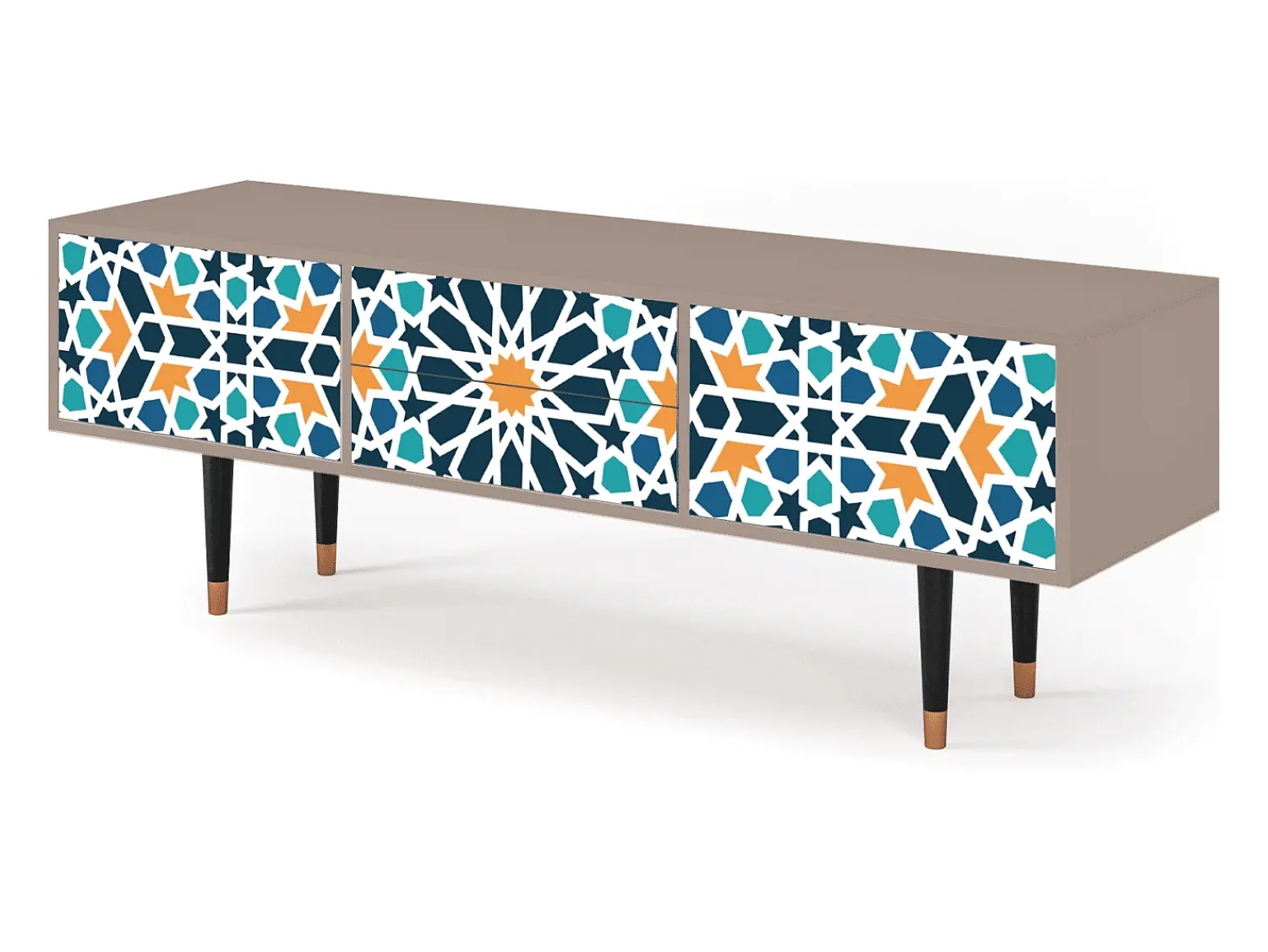 Clearance Mueble de TV - 170х59х48 cm - T4 - Kaleidoscope, Latte Bege