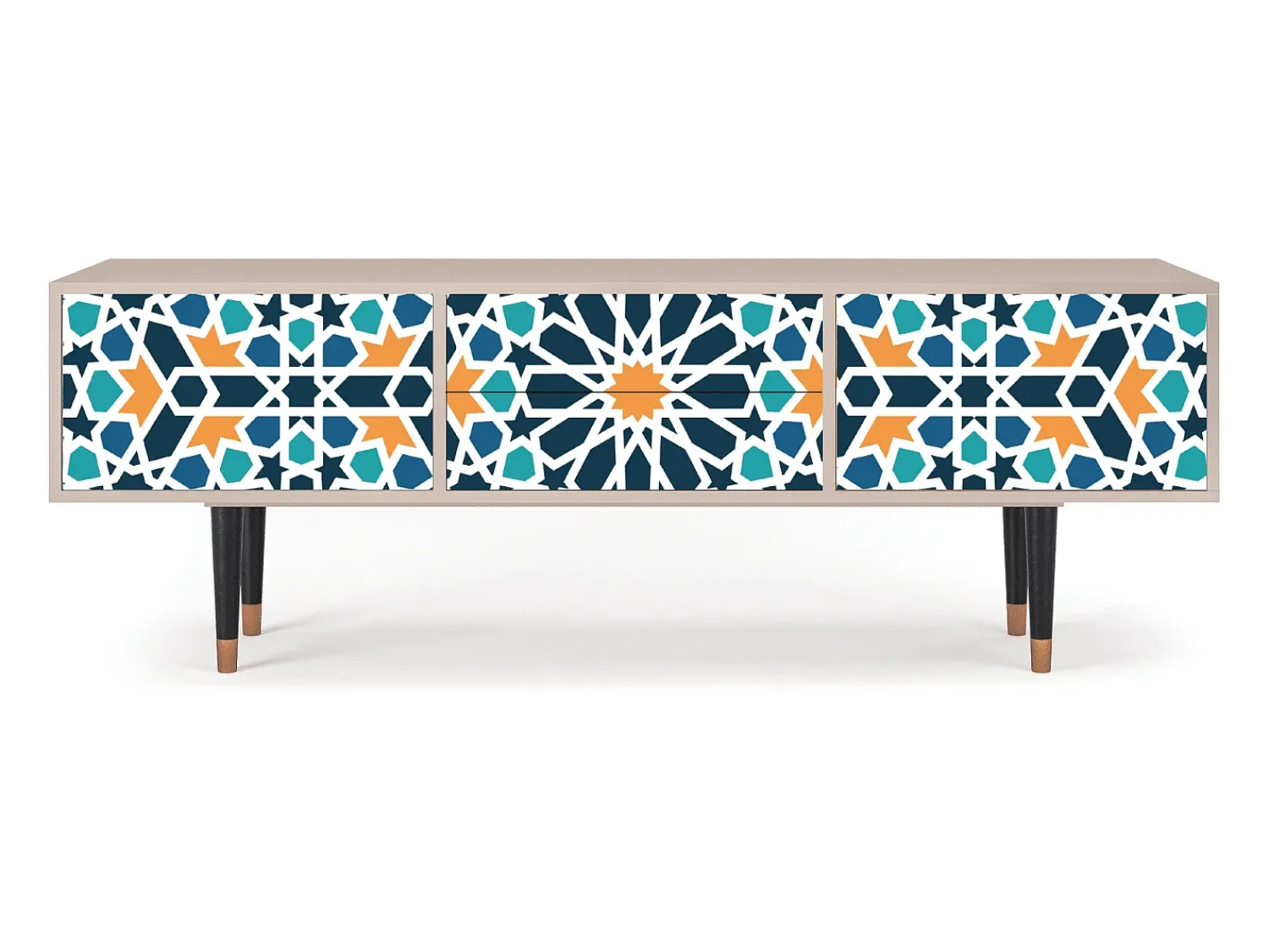 Clearance Mueble de TV - 170х59х48 cm - T4 - Kaleidoscope, Latte Bege