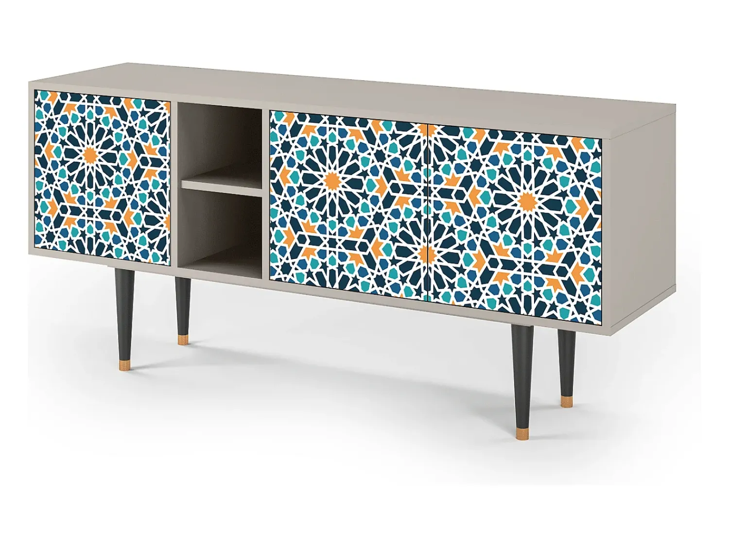Móvel De Tv| Mueble de TV - 150х69х41 cm - T5 - Kaleidoscope, Areia Bege
