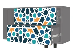 Discount Mueble de TV - 170х69х48 cm - T1 - Kaleidoscope, Cinza Cinzento