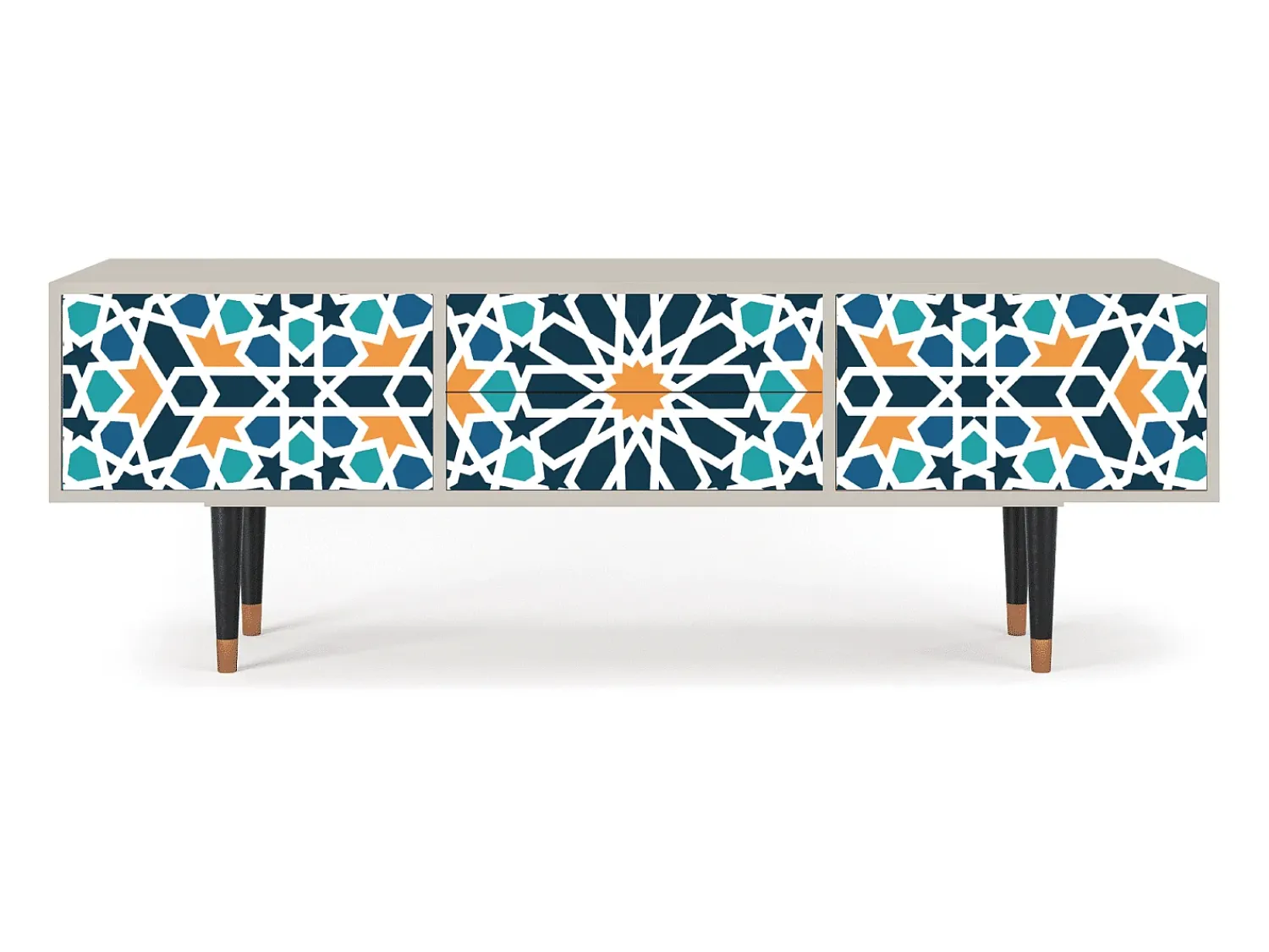 Móvel De Tv| Mueble de TV - 170х59х48 cm - T4 - Kaleidoscope, Areia Bege