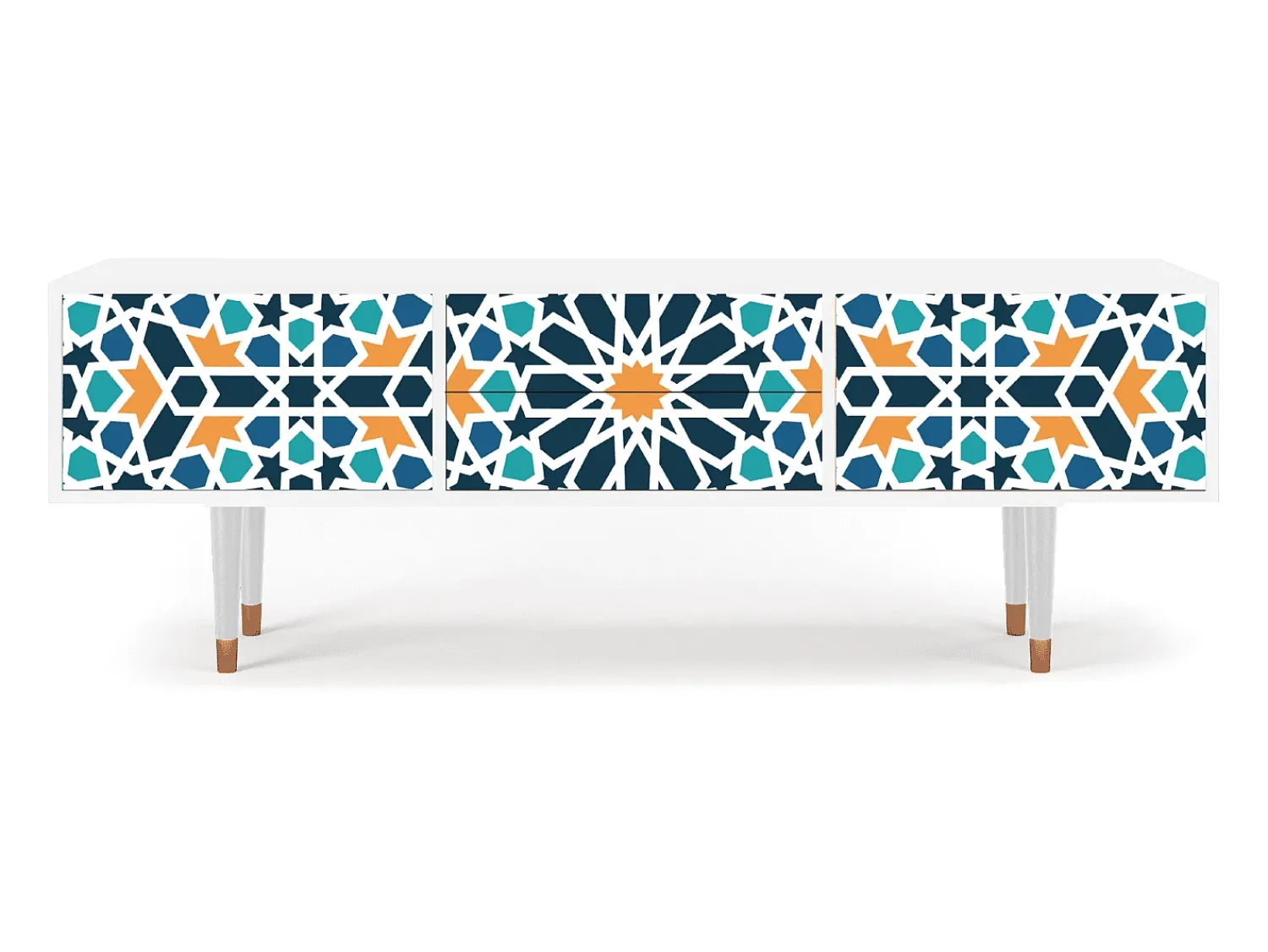 Mueble de TV - 170х59х48 cm - T4 - Kaleidoscope, Branco^ Móvel De Tv
