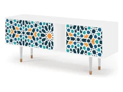 Móvel De Tv| Mueble de TV - 170х69х48 cm - T1 - Kaleidoscope, Branco Bege