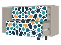 Móvel De Tv| Mueble de TV - 170х69х48 cm - T1 - Kaleidoscope, Areia Bege