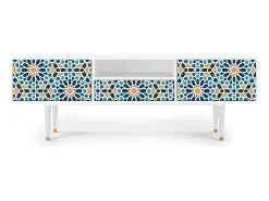Móvel De Tv| Mueble de TV - 170х59х41 cm - T6 - Kaleidoscope, Branco Bege