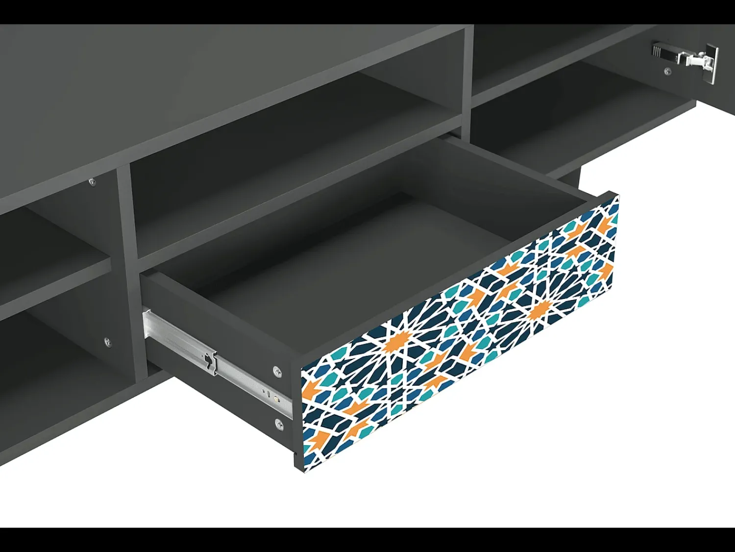 Mueble de TV - 170х59х41 cm - T6 - Kaleidoscope, Antracite^ Móvel De Tv