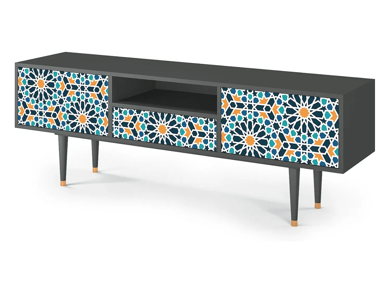 Mueble de TV - 170х59х41 cm - T6 - Kaleidoscope, Antracite^ Móvel De Tv