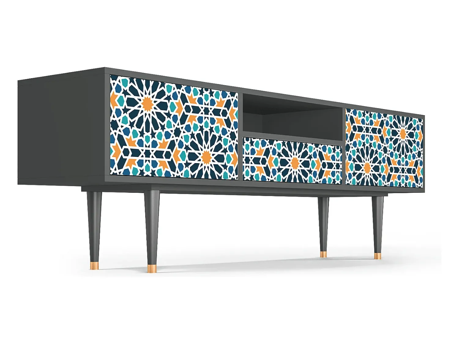 Mueble de TV - 170х59х41 cm - T6 - Kaleidoscope, Antracite^ Móvel De Tv