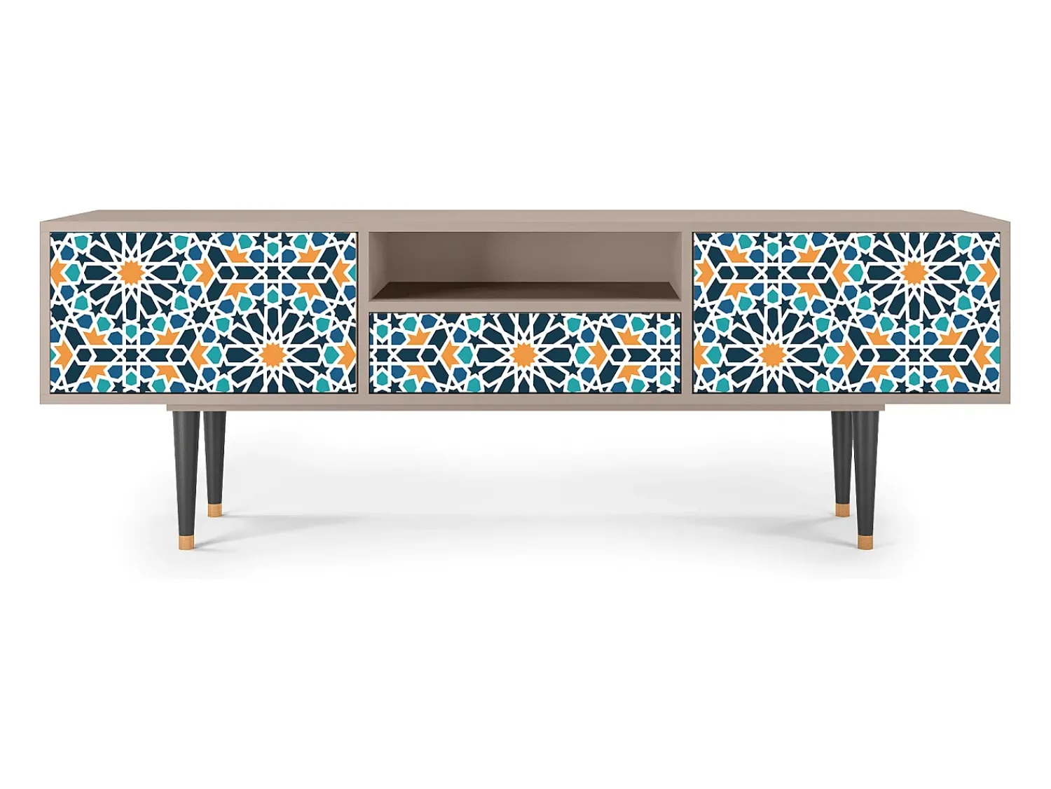 Móvel De Tv* Mueble de TV - 170х59х41 cm - T6 - Kaleidoscope, Latte Bege