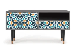 Móvel De Tv| Mueble de TV - 115х59х48 cm - T3 - Kaleidoscope, Areia Bege