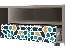 Móvel De Tv| Mueble de TV - 115х59х48 cm - T3 - Kaleidoscope, Areia Bege