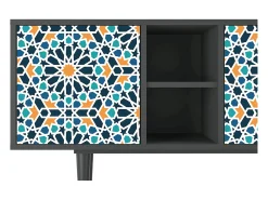 Móvel De Tv| Mueble de TV - 150х69х41 cm - T5 - Kaleidoscope, Antracite Cinza antracite