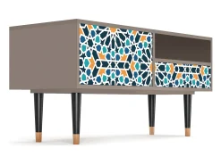 Clearance Mueble de TV - 115х59х48 cm - T3 - Kaleidoscope, Latte Bege