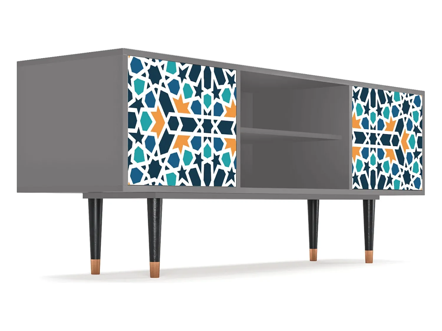 Mueble de TV - 170х69х48 cm - T2 - Kaleidoscope, Cinza^ Móvel De Tv