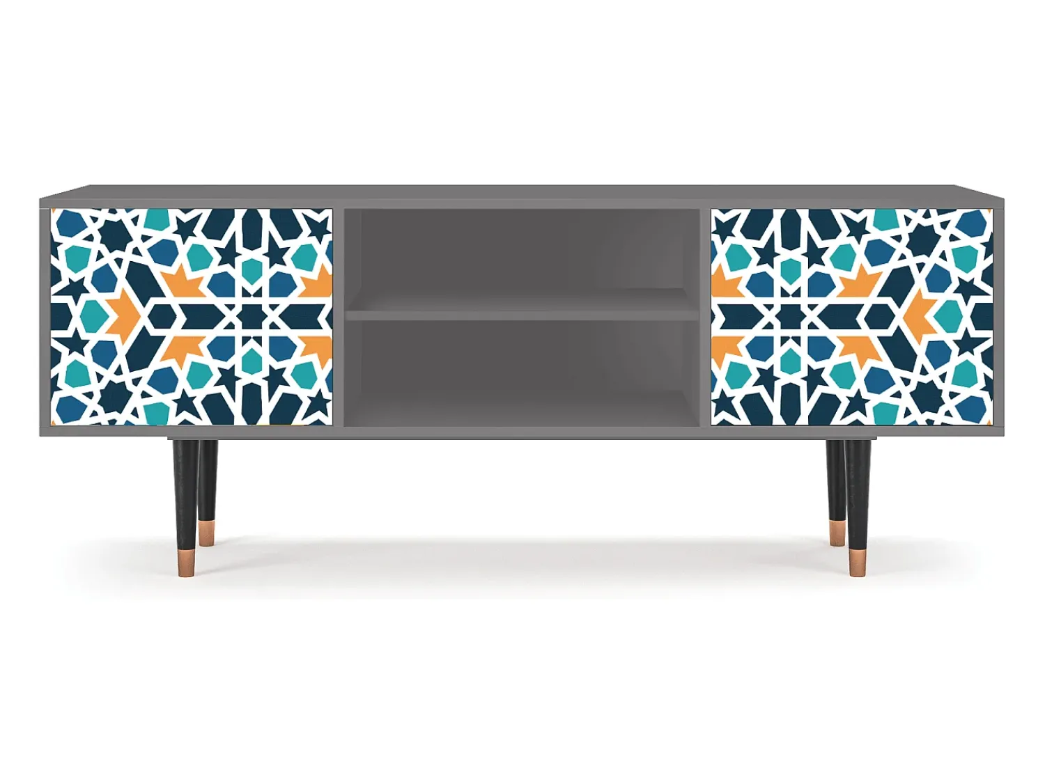 Mueble de TV - 170х69х48 cm - T2 - Kaleidoscope, Cinza^ Móvel De Tv