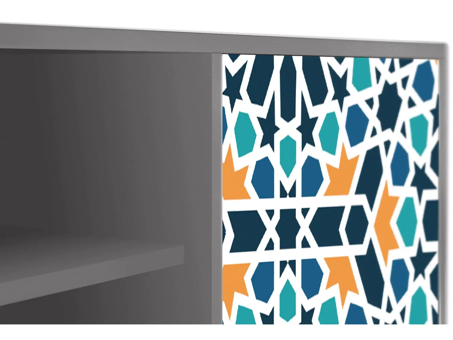 Mueble de TV - 170х69х48 cm - T2 - Kaleidoscope, Cinza^ Móvel De Tv