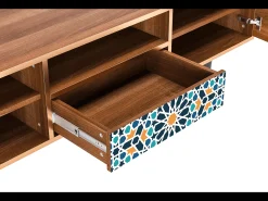 Mueble de TV - 170х59х41 cm - T6 - Kaleidoscope, Nogueira^ Móvel De Tv