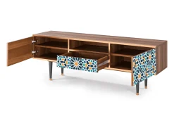 Mueble de TV - 170х59х41 cm - T6 - Kaleidoscope, Nogueira^ Móvel De Tv