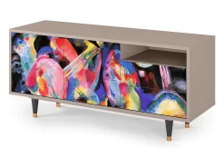 Móvel De Tv| Mueble de TV - 125х56х41 cm - T7 - Kandinsky, Latte Bege