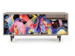 Móvel De Tv| Mueble de TV - 125х56х41 cm - T7 - Kandinsky, Latte Bege