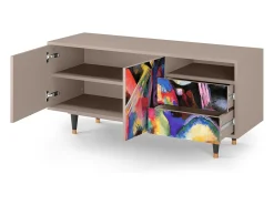 Móvel De Tv| Mueble de TV - 125х56х41 cm - T7 - Kandinsky, Latte Bege