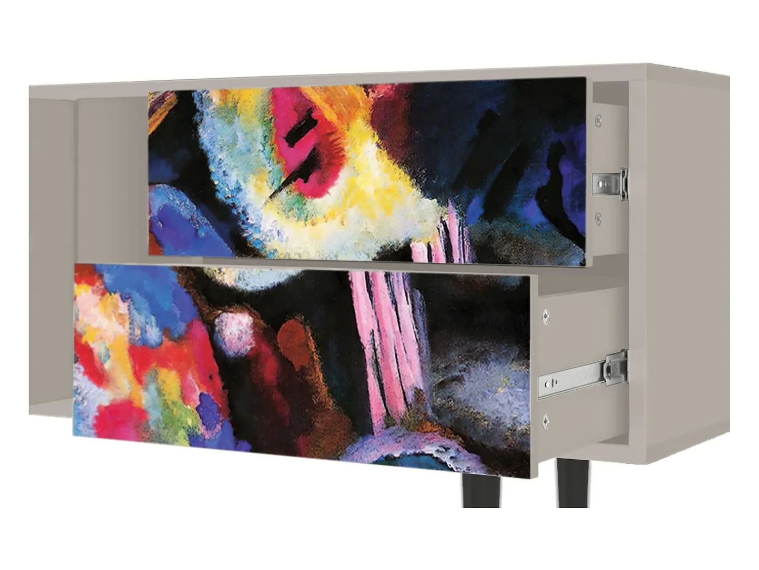 Móvel De Tv* Mueble de TV - 170х69х48 cm - T1 - Kandinsky, Areia Bege