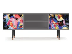 Móvel De Tv| Mueble de TV - 170х69х48 cm - T2 - Kandinsky, Cinza Cinzento
