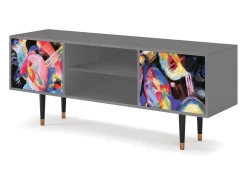 Móvel De Tv| Mueble de TV - 170х69х48 cm - T2 - Kandinsky, Cinza Cinzento