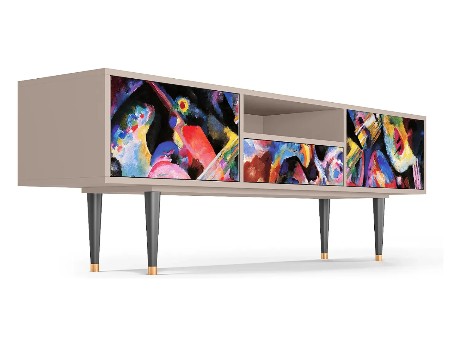 Móvel De Tv* Mueble de TV - 170х59х41 cm - T6 - Kandinsky, Latte Bege